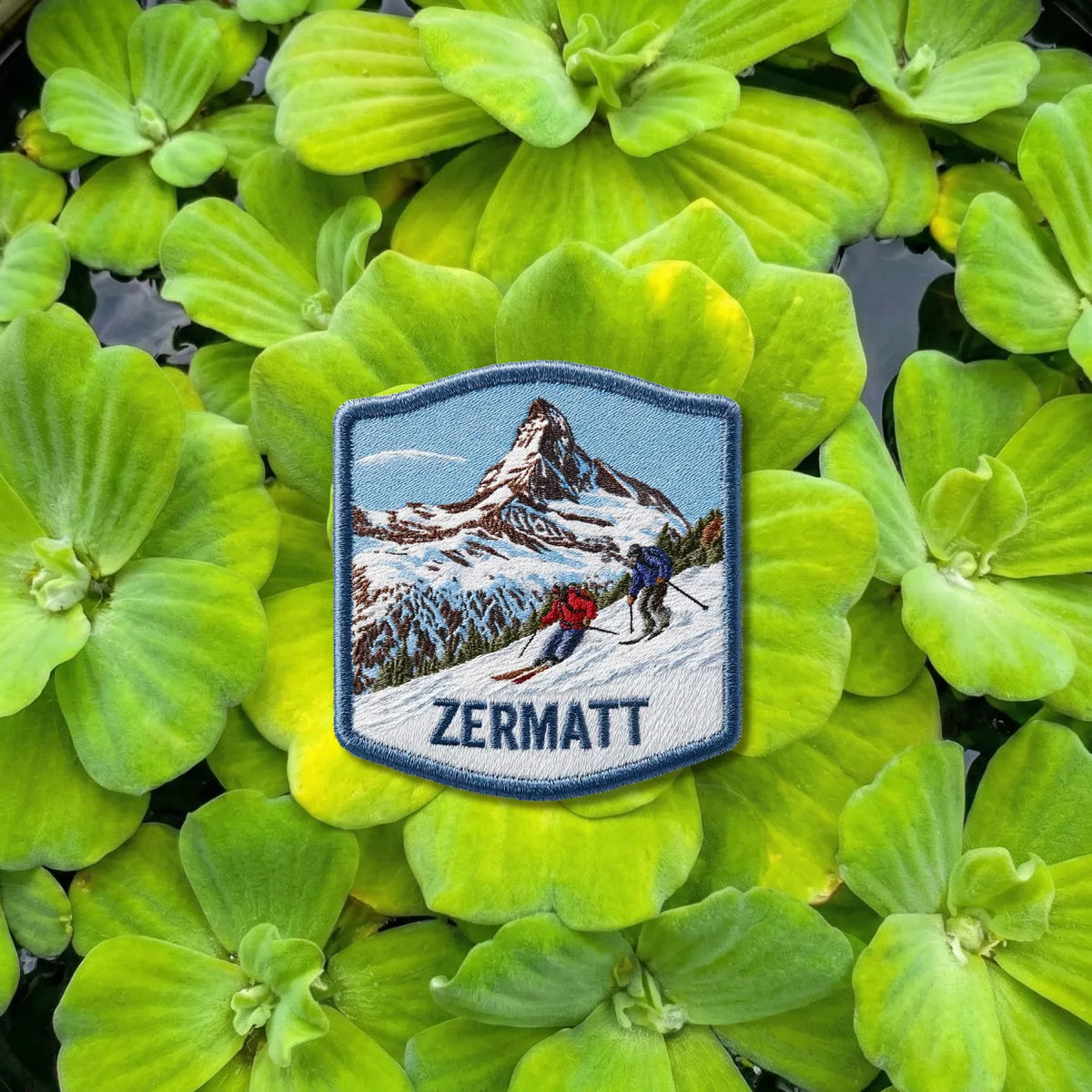 Zermatt Switzerland Skiing Embroidered Patch - product photo 1