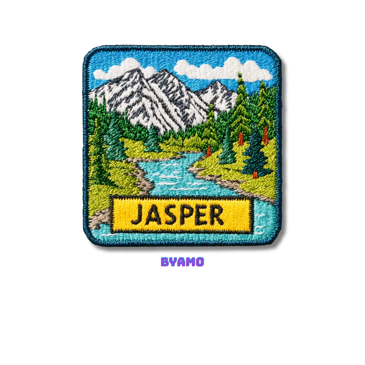 Jasper National Park Canada Mountains Embroidered Patch - product photo