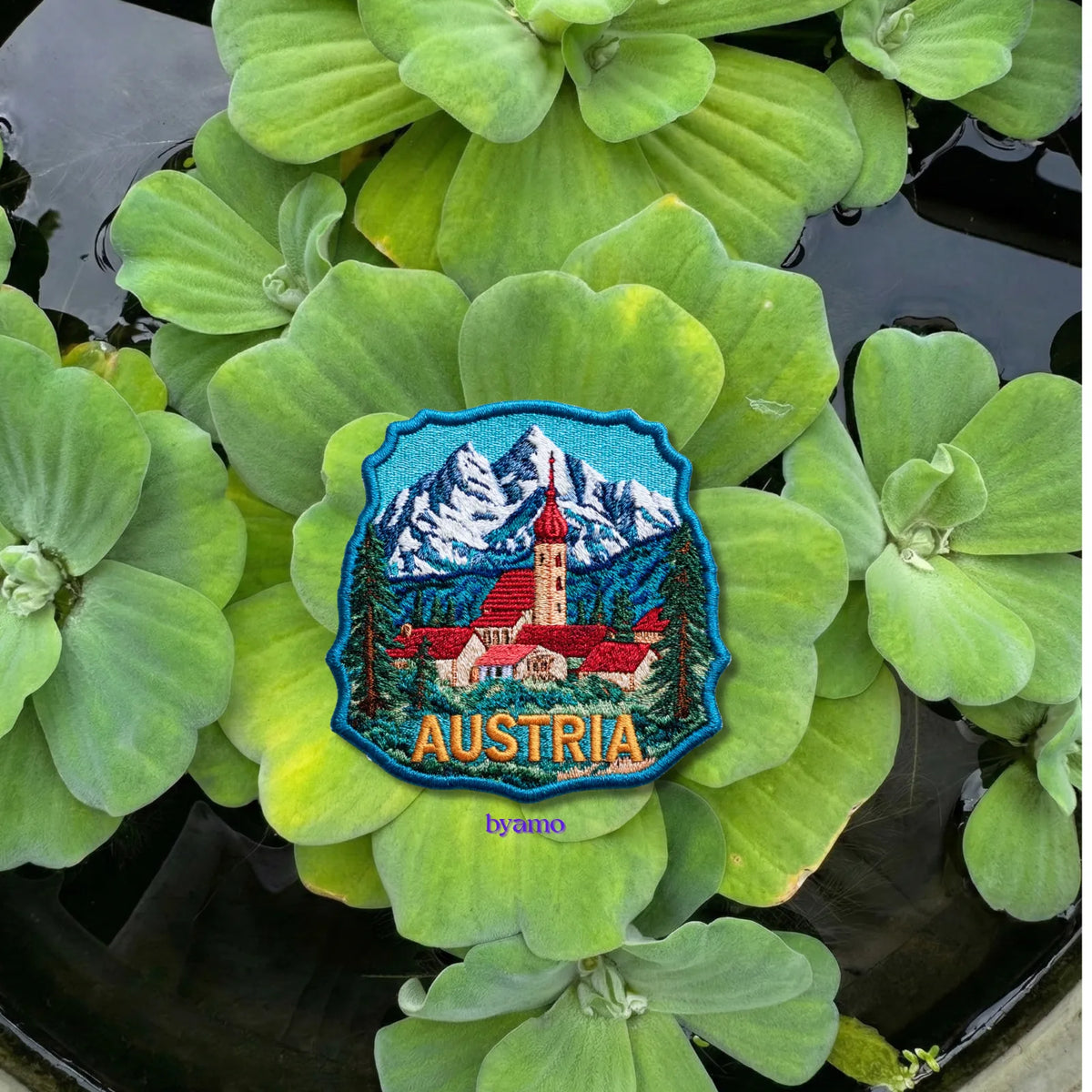 Austria Alps Mountains Iron On Patch - product photo 1