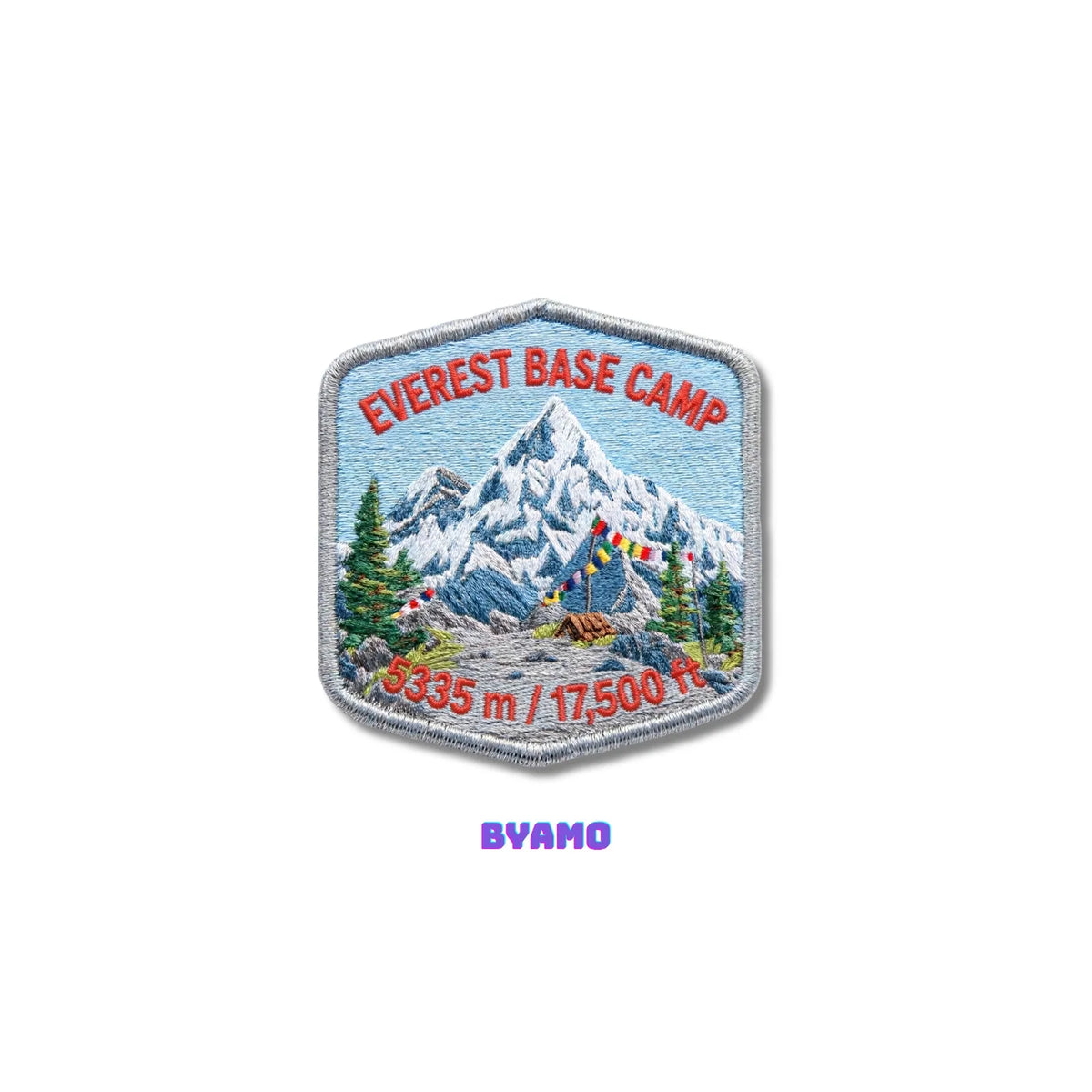 Everest Base Camp Himalayas Mountain Embroidered Patch - product photo 1