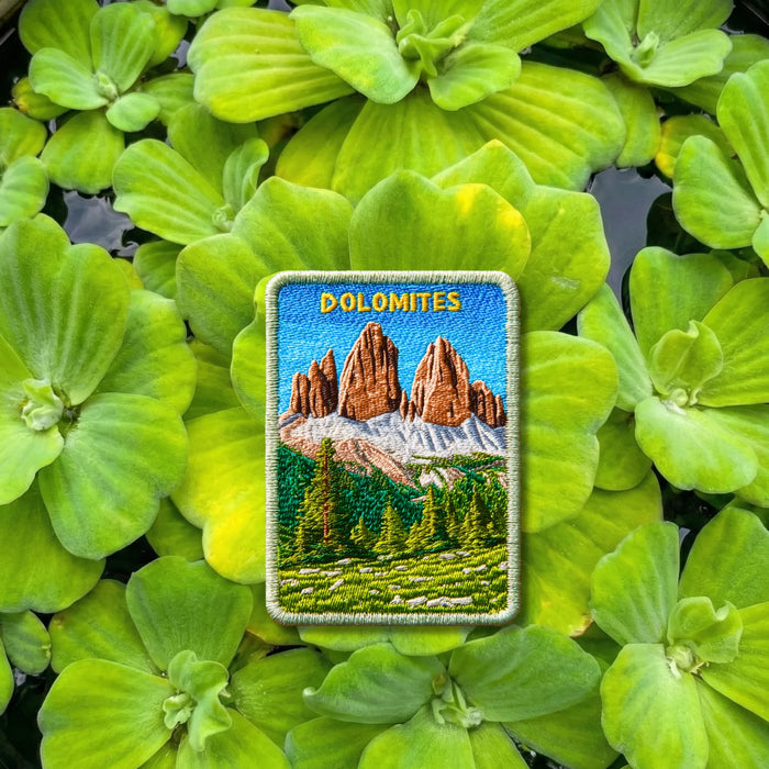 Dolomites Italy Mountain Peaks Alpine Embroidered Patch