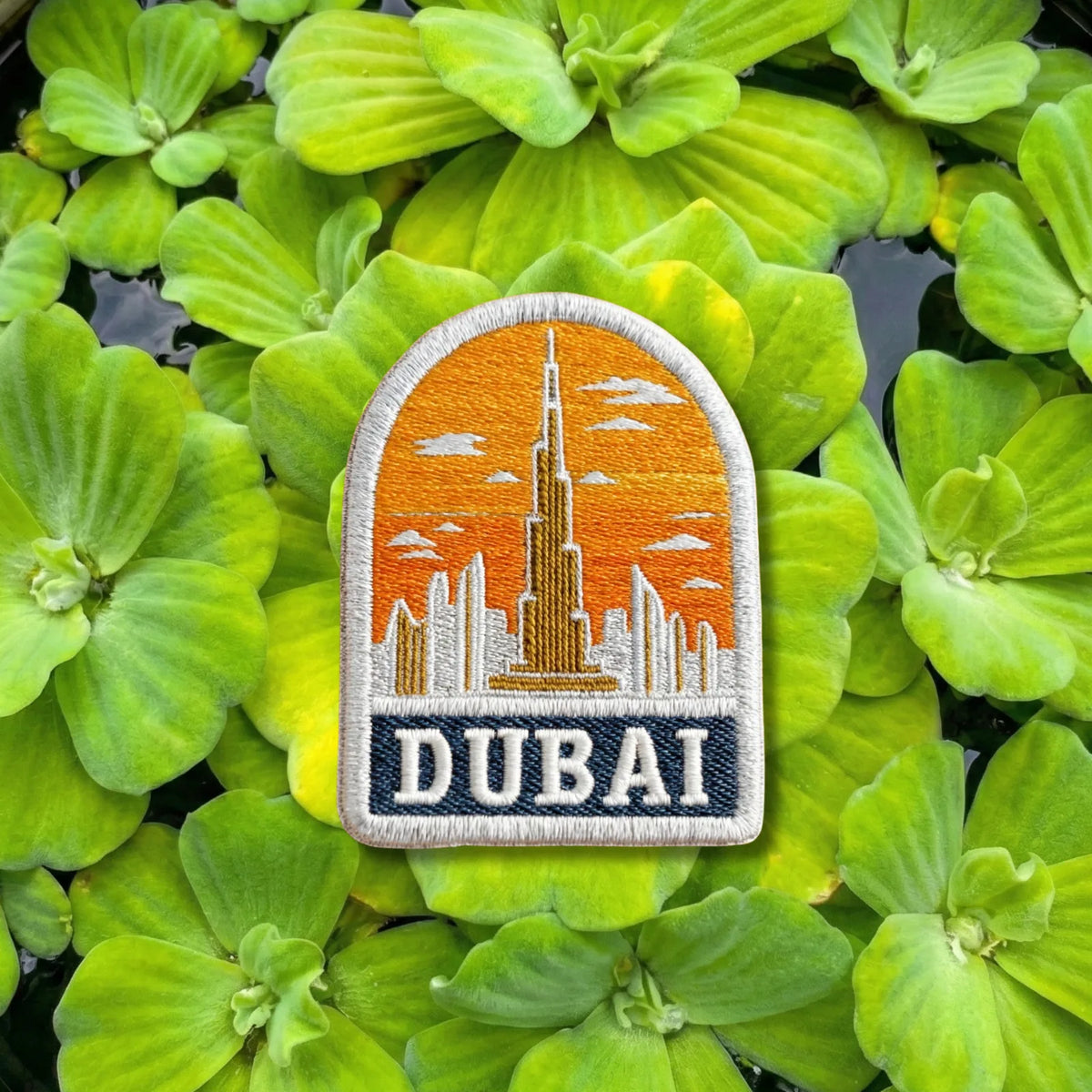 United Arab Emirates Dubai City Travel Patch - Embroidered Skyline Souvenir for Backpacks & Jackets - product photo 1