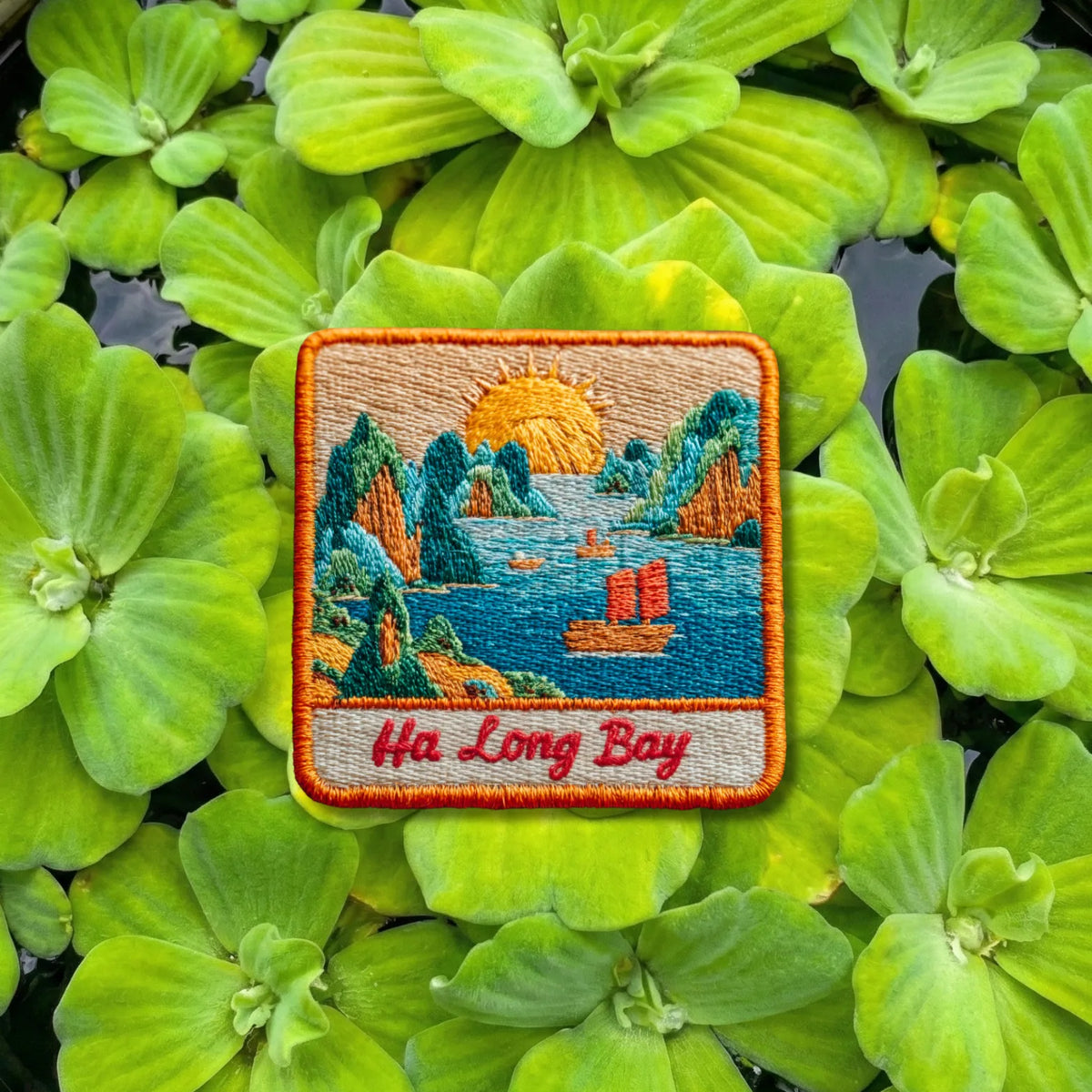 Ha Long Bay Vietnam Limestone Islands Embroidered Patch - product photo 1