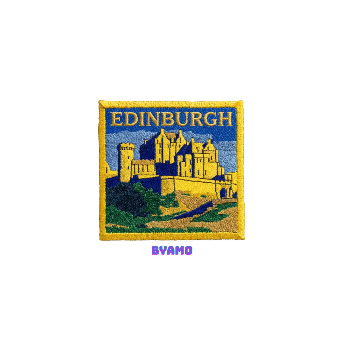 Scotland Edinburgh Castle Travel Patch - Embroidered Souvenir for Backpacks & Jackets - product photo 1
