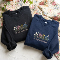 In My Mom Era Embroidered Sweatshirt | Floral Mom Gift - product photo 2