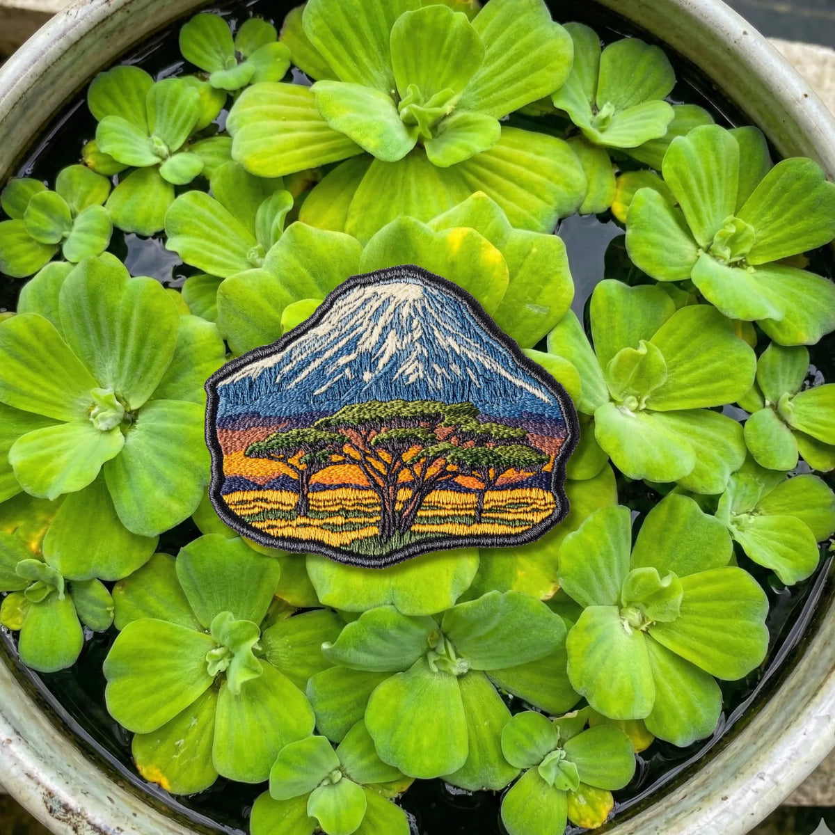 Mount Kilimanjaro Tanzania Embroidered Patch - product photo 2