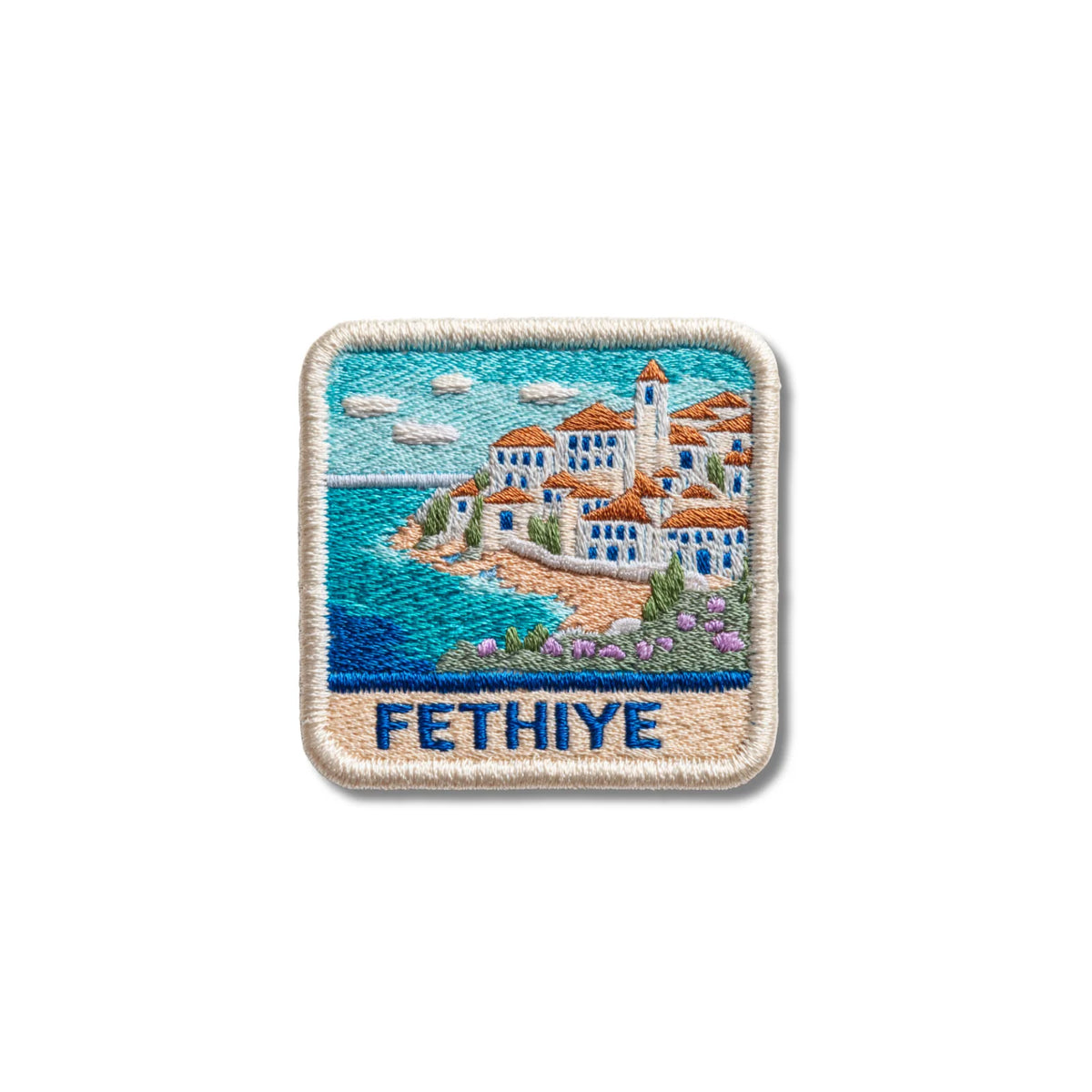 Fethiye Turkey Coastal Town Embroidered Patch - product photo 2