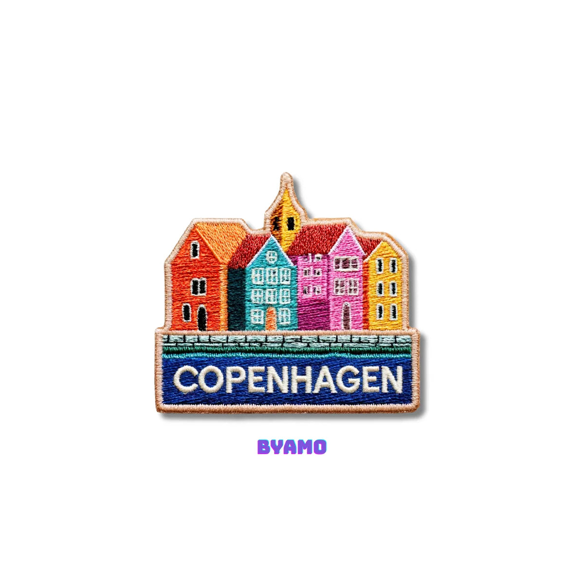 Copenhagen Denmark Embroidered Patch - product photo 2