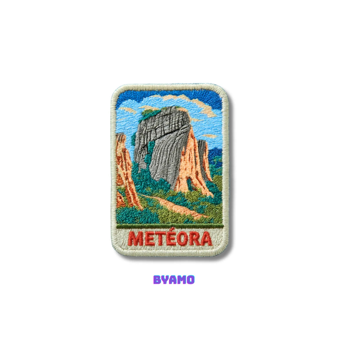 Meteora Greece Embroidered Patch - product photo 2