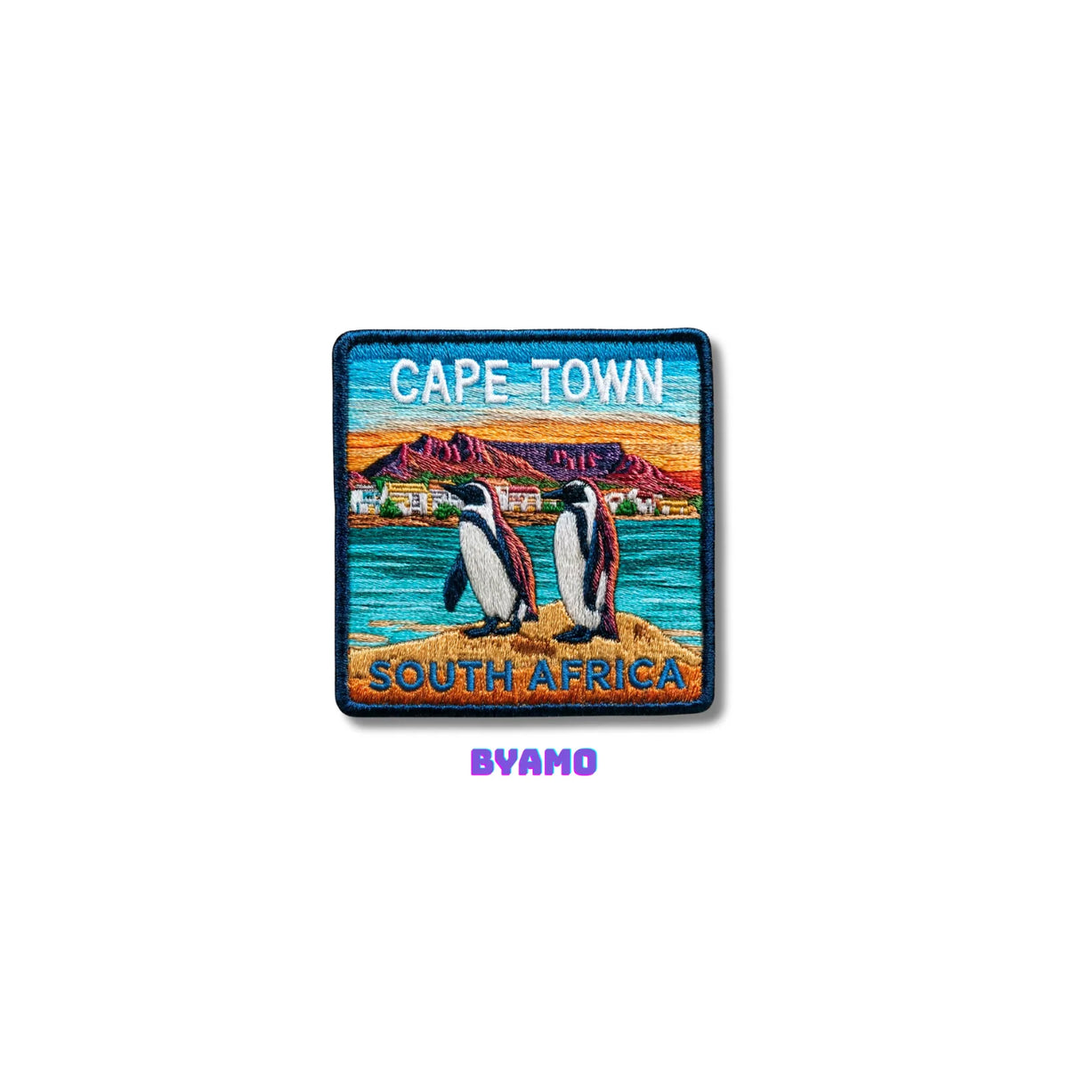 Cape Town South Africa Penguins Embroidered Patch - product photo 2