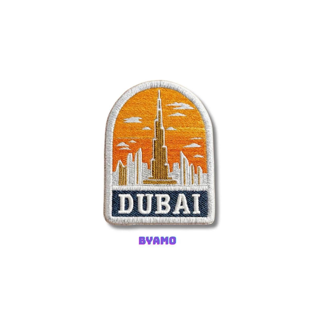 United Arab Emirates Dubai City Travel Patch - Embroidered Skyline Souvenir for Backpacks & Jackets - product photo 2
