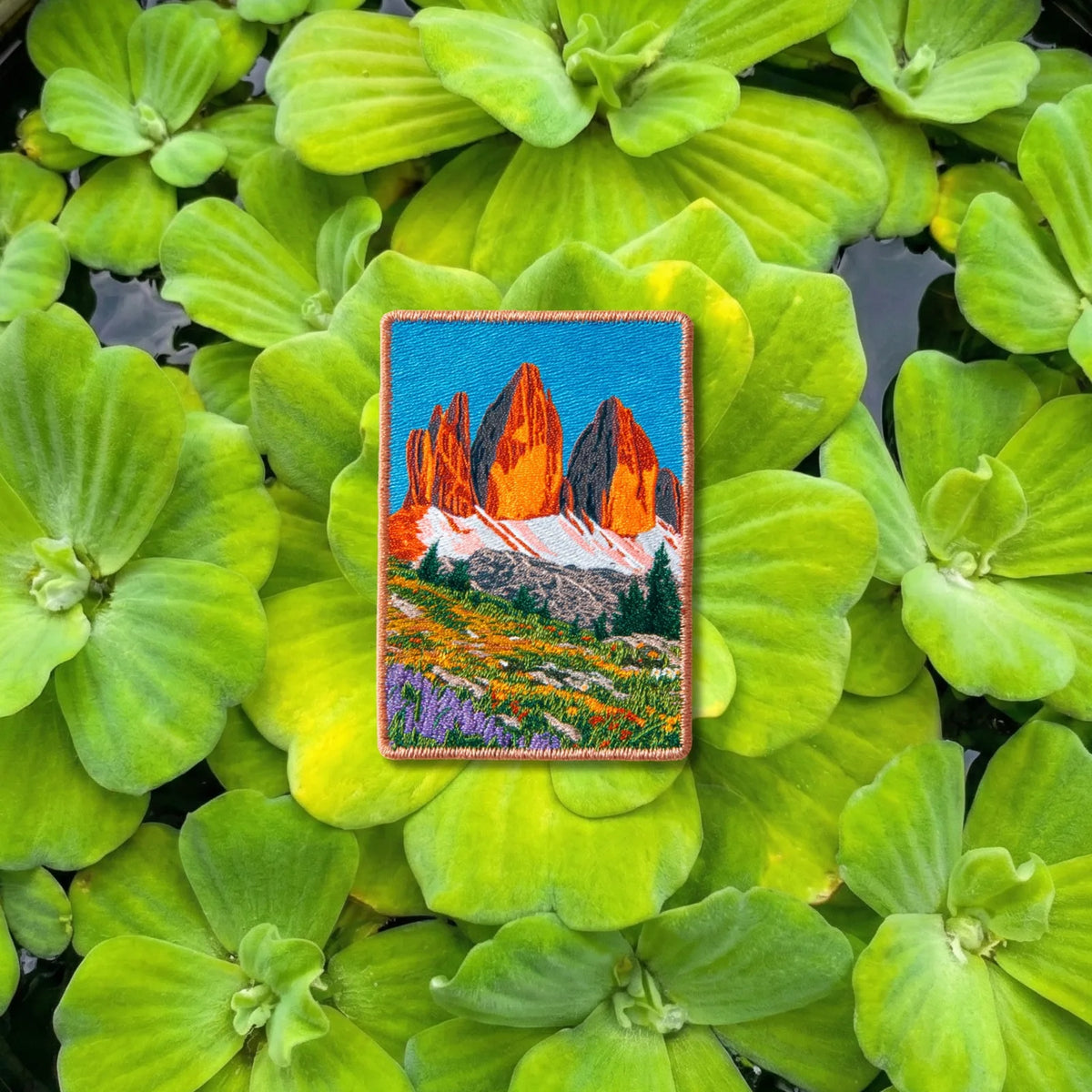 Tre Cime di Lavaredo Dolomites Italy Embroidered Patch - product photo 2
