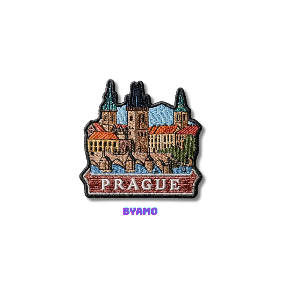 Prague Czech Republic Embroidered Patch - product photo 2