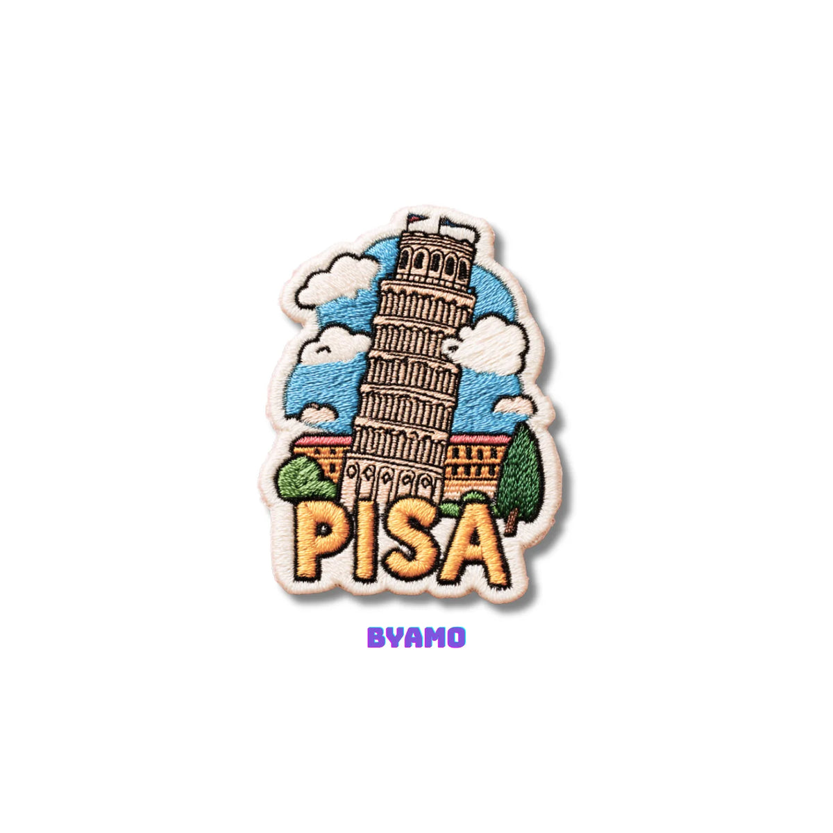 Leaning Tower of Pisa Italy Embroidered Patch - product photo 2