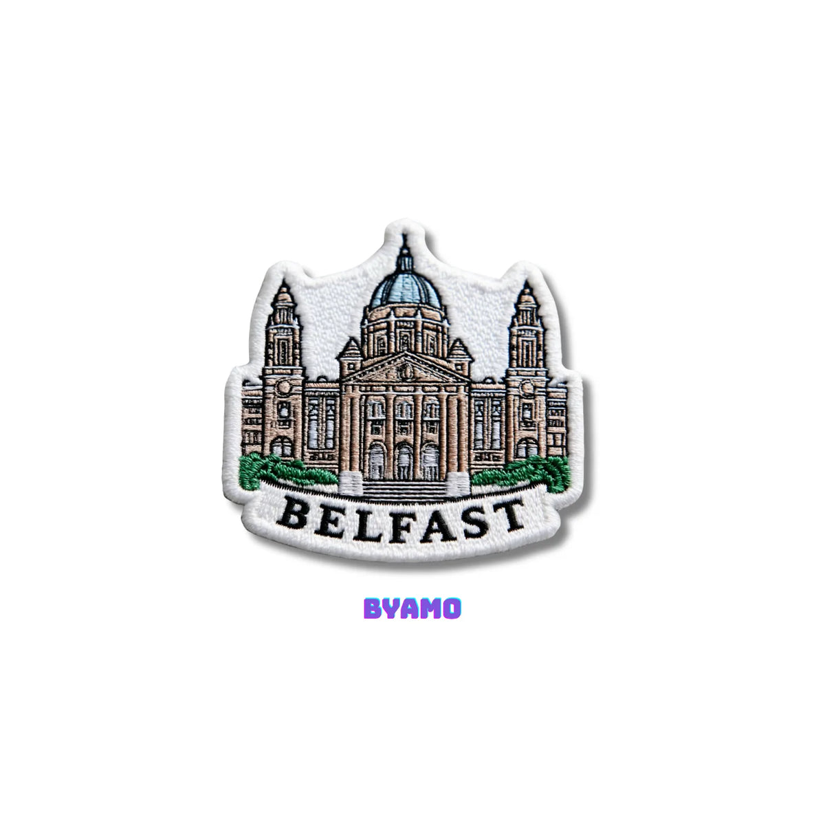 Belfast City Hall Northern Ireland Embroidered Patch - product photo 2