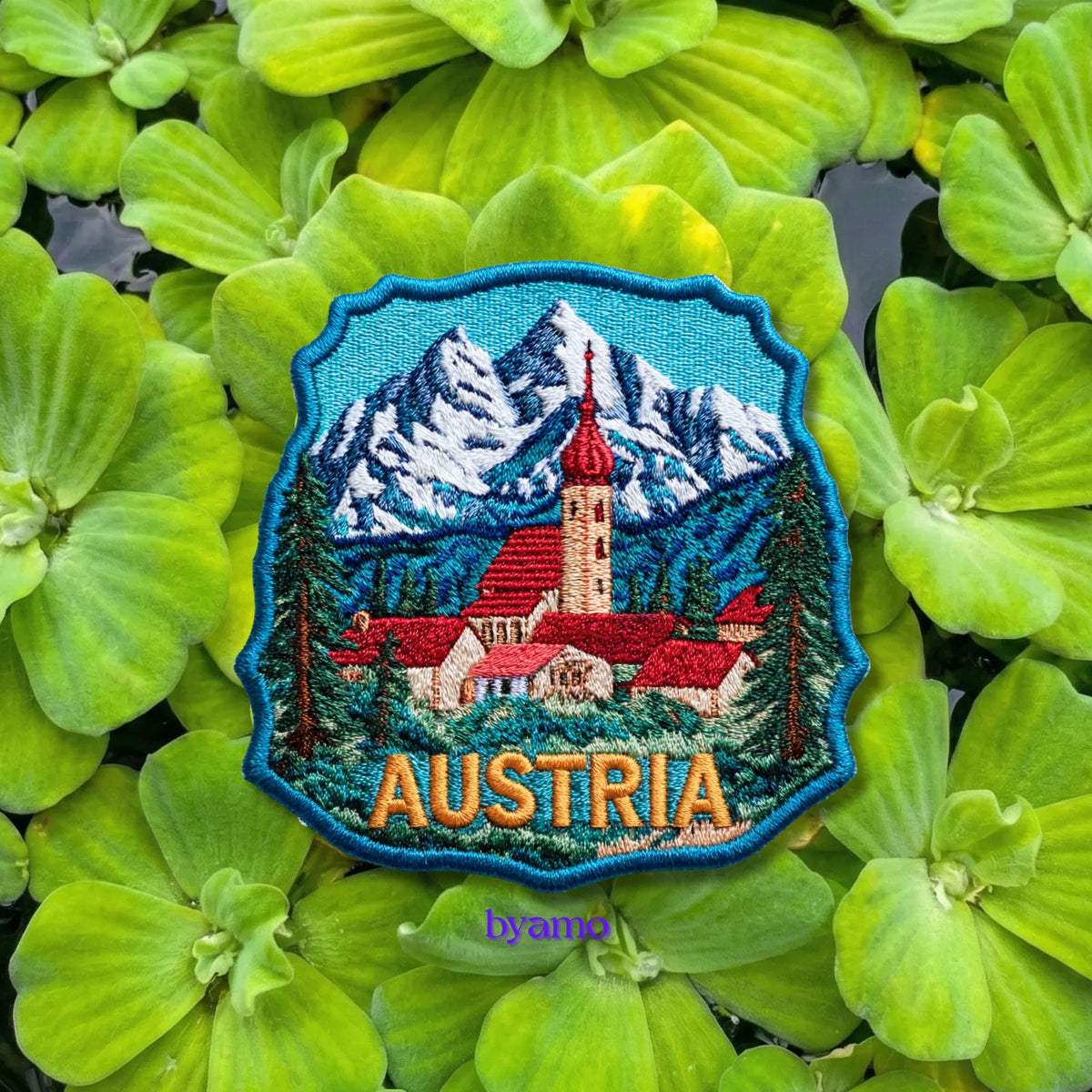 Austria Alps Mountains Iron On Patch - product photo 2