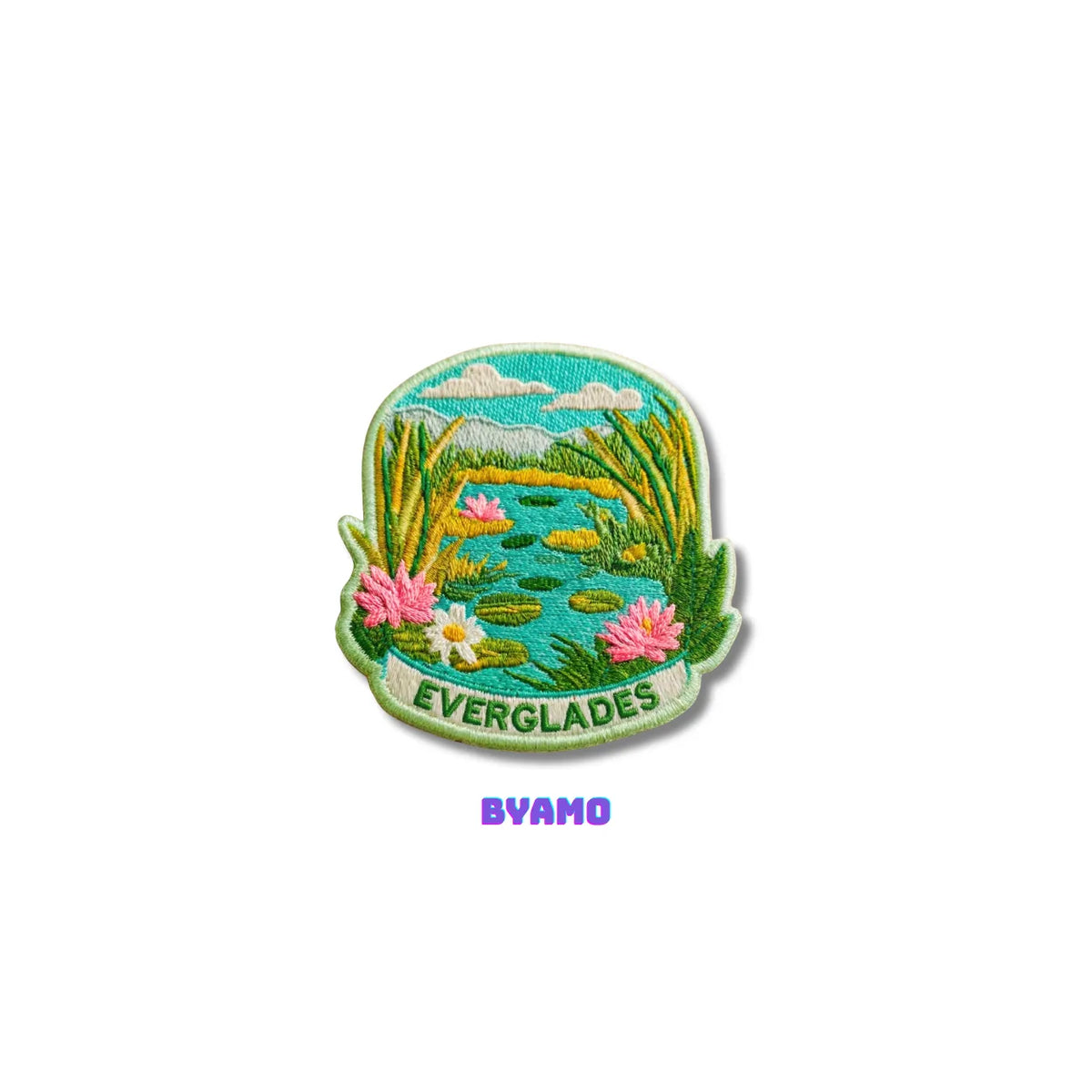 Florida Everglades Wetland Travel Patch - Embroidered Nature Souvenir for Backpacks & Jackets - product photo 2