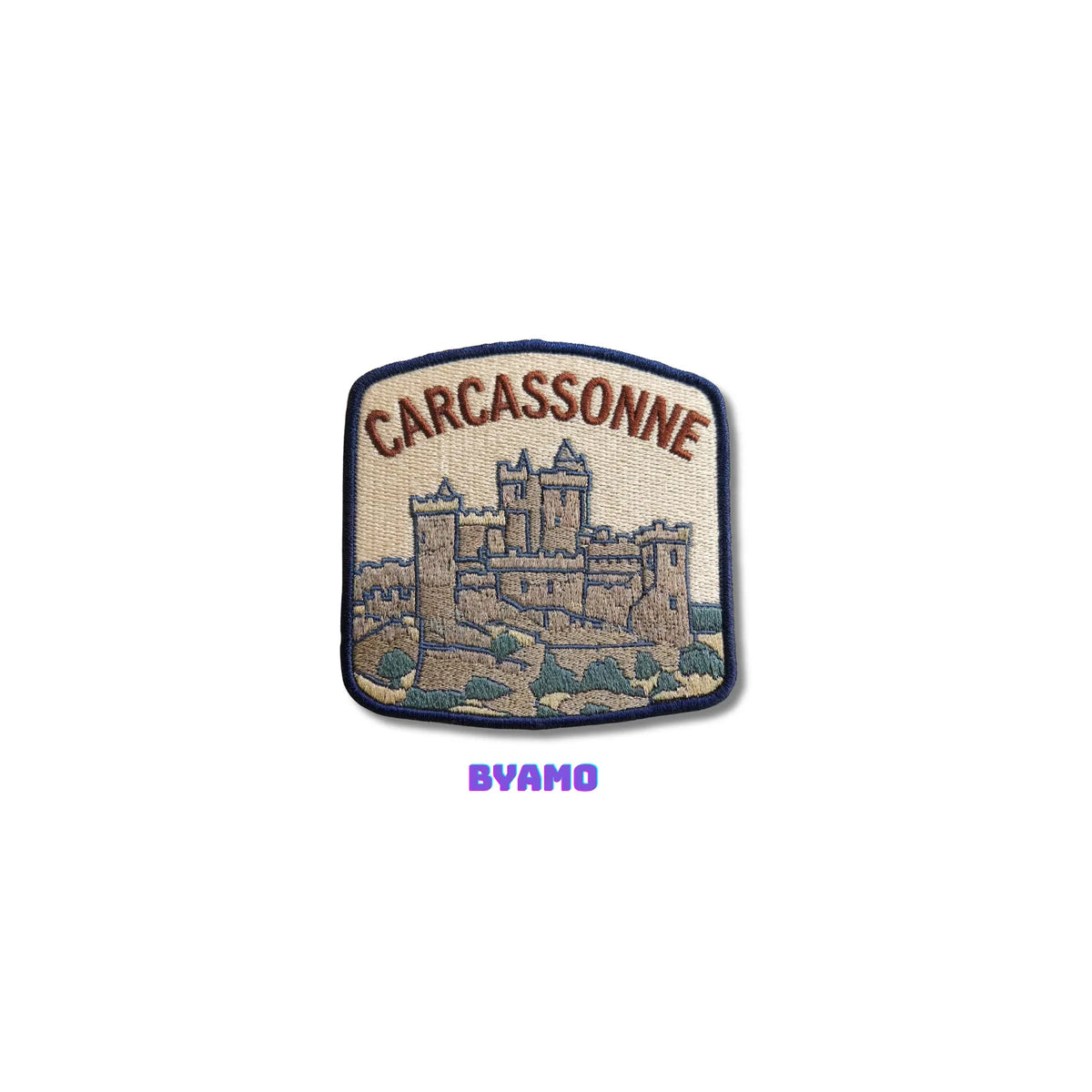 Carcassonne France Castle Embroidered Patch - product photo 2