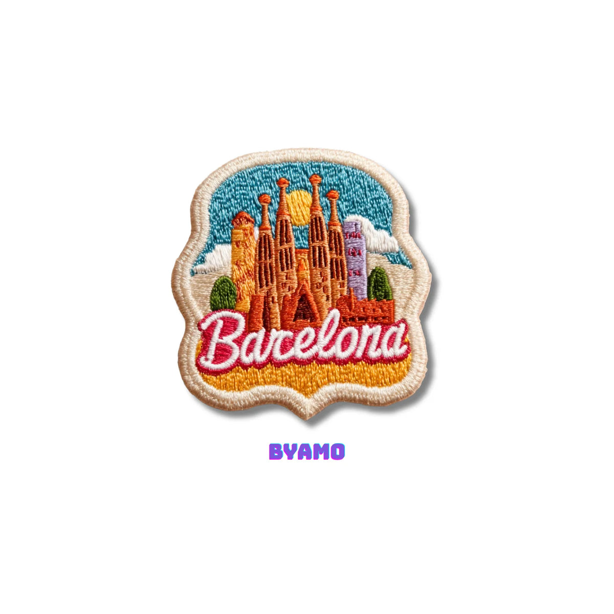 Barcelona Spain Sagrada Familia Embroidered Patch - product photo 2