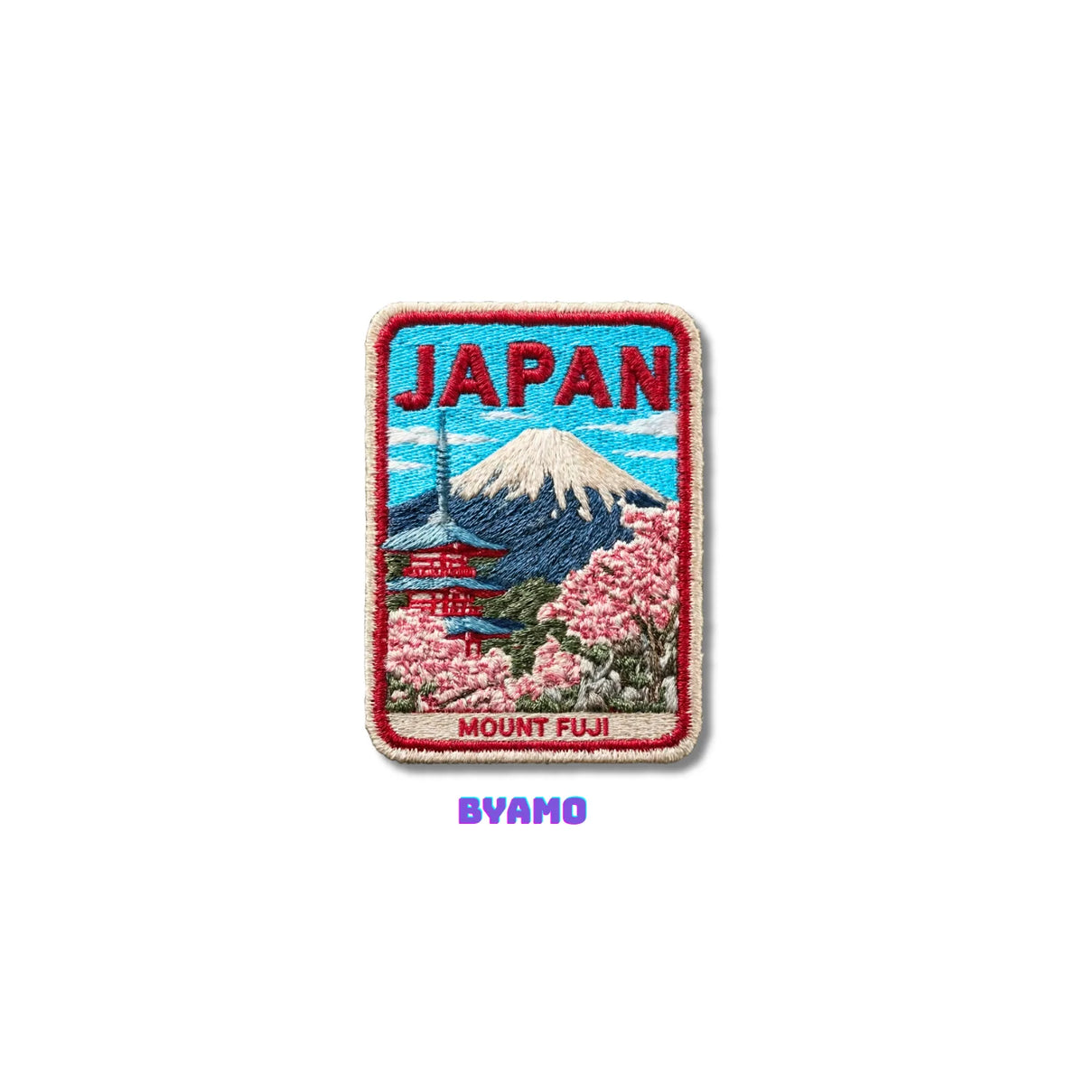 Mount Fuji Japan Embroidered Patch - product photo 2