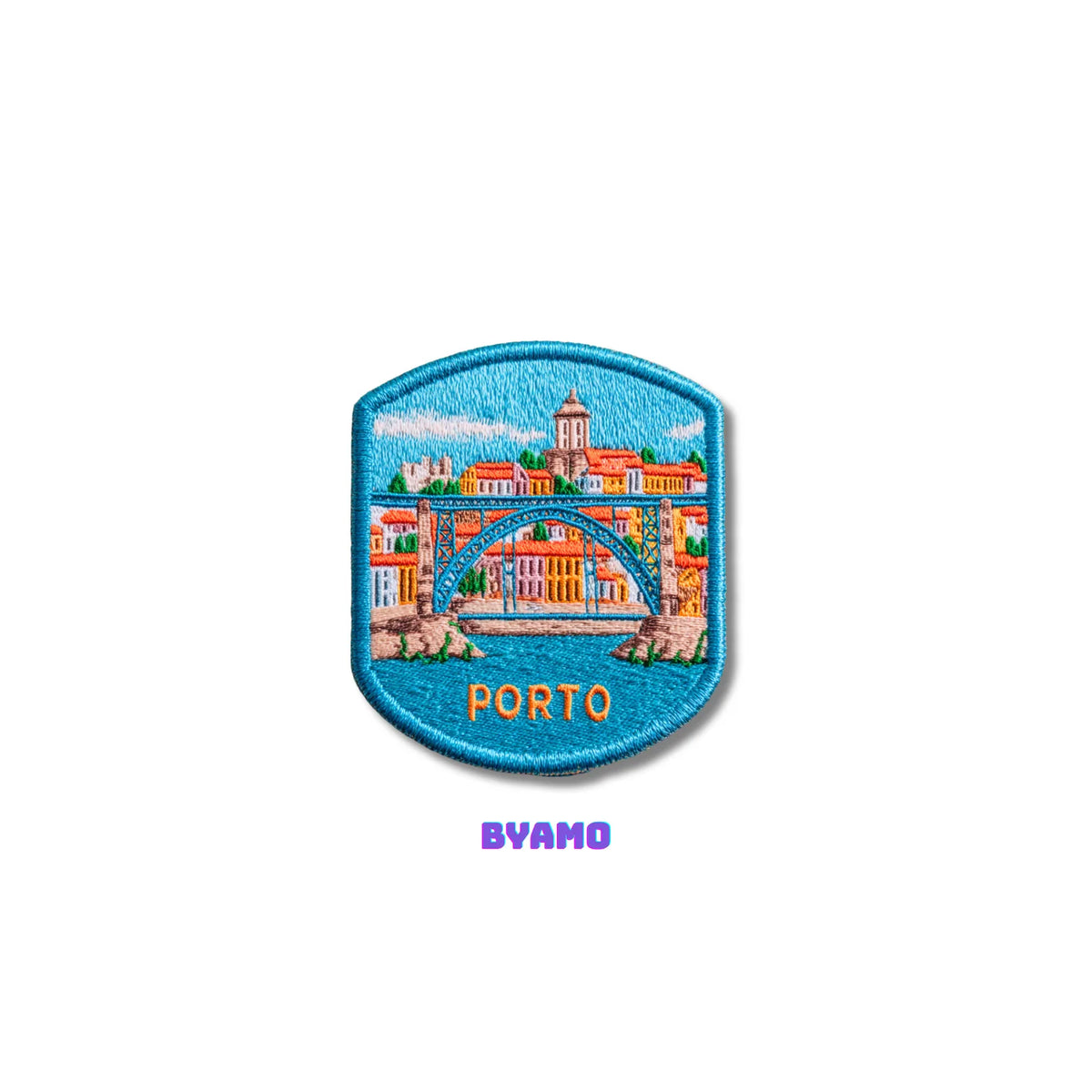 Porto Portugal Dom Luis I Bridge Embroidered Patch - product photo 2