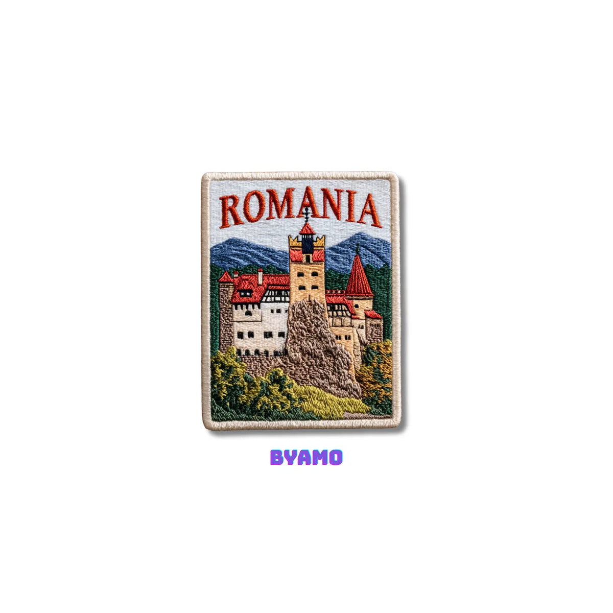 Romania Bran Castle Embroidered Patch - product photo 2