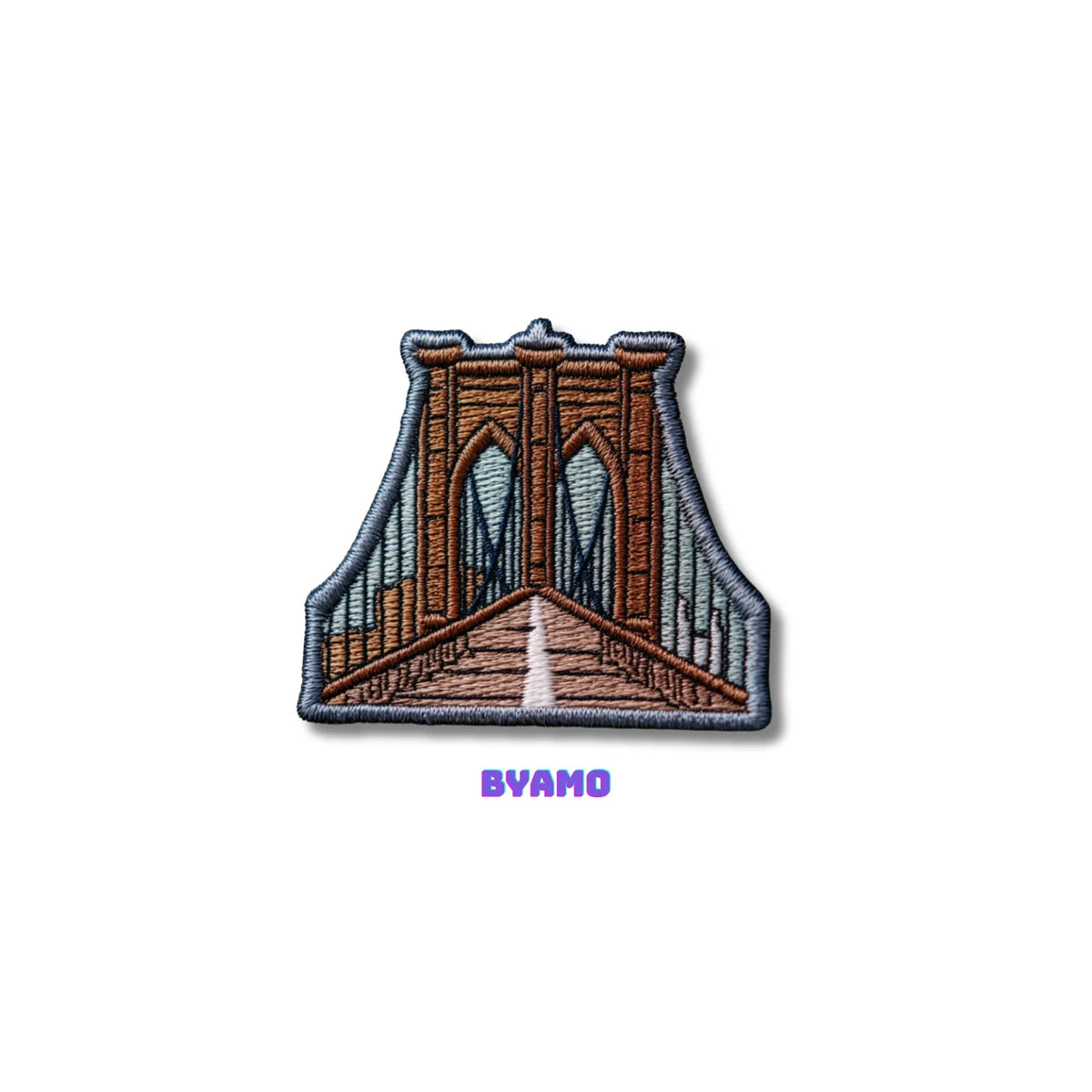 Brooklyn Bridge New York Embroidered Patch - product photo 2