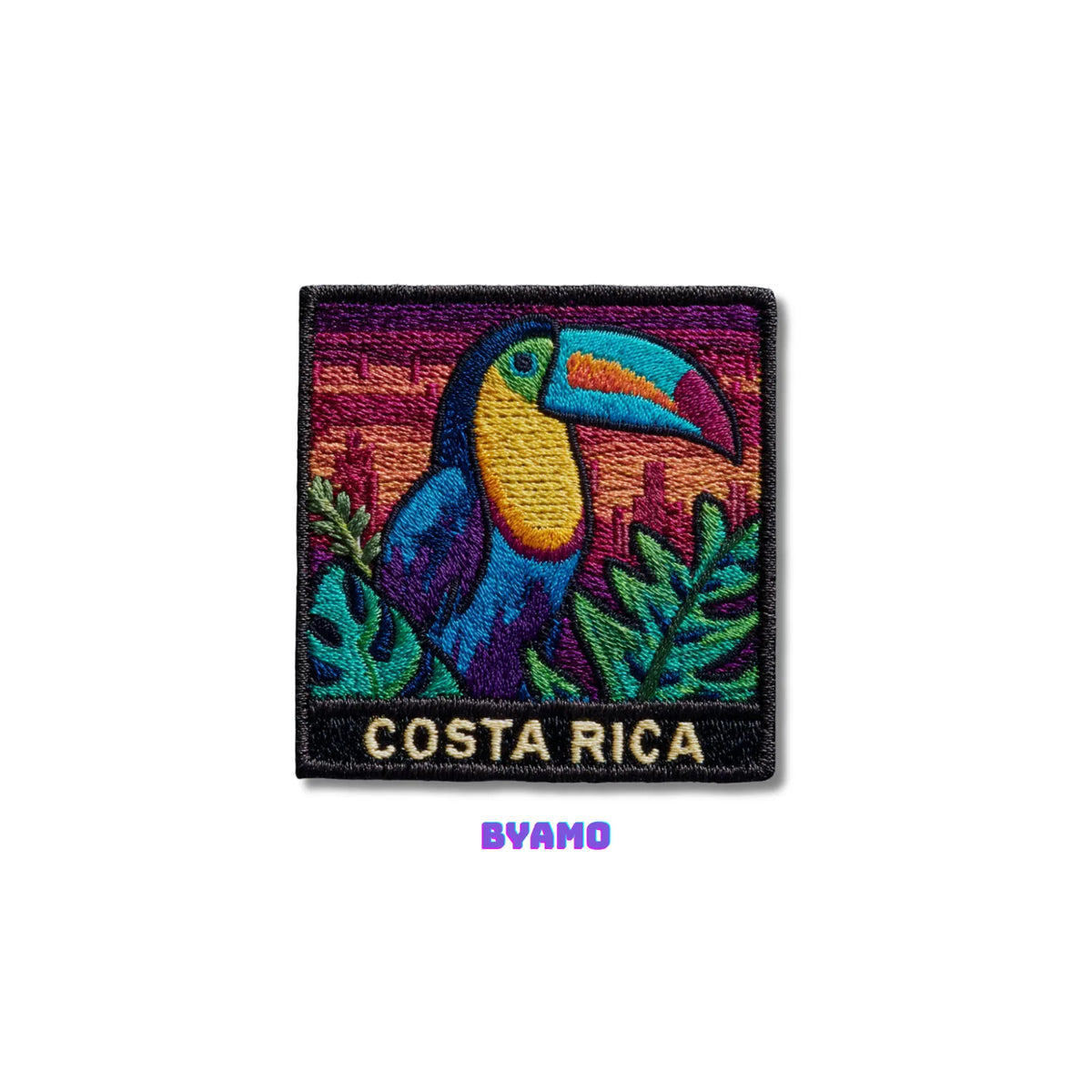 Costa Rica Toucan Embroidered Iron On Patch - product photo 2