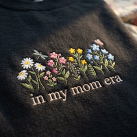 In My Mom Era Embroidered Sweatshirt | Floral Mom Gift - product photo 4