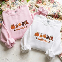 Autumn Icons Embroidered Sweatshirt | Cozy Fall Sweater - product photo 4
