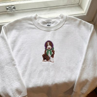 Embroidered Doodle Dog Jumper - Quirky Animal Lover Apparel - product photo 4