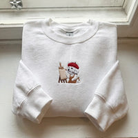 Embroidered Artist Poodle Jumper - Quirky Dog Mom Appare - product photo 6