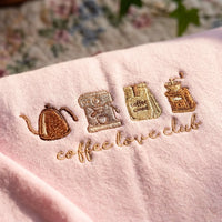 Coffee Love Club Embroidered Sweatshirt | Cafe Lover Gift - product photo 8