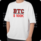 BTC 100K $ embroidered sweatshirt