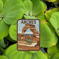 arches national park embroidered travel patch with delicate arch