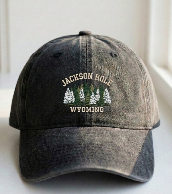 Jackson Hole Wyoming Embroidered Cap - view 2