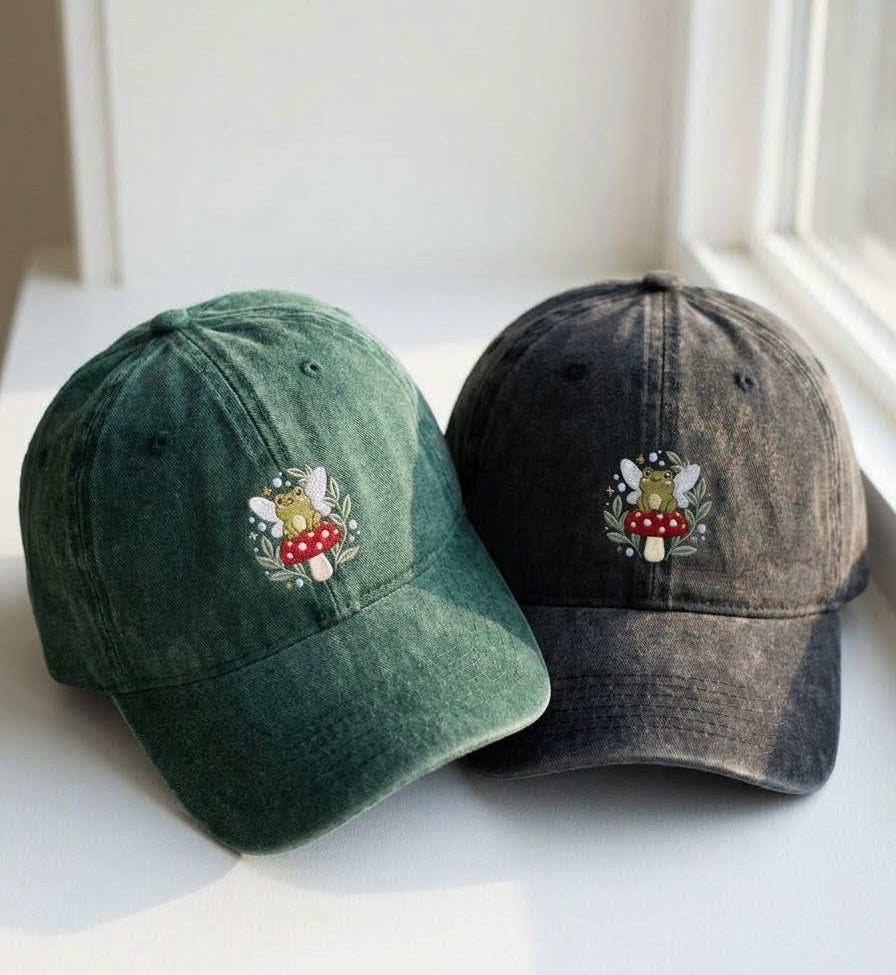 Mushroom Fairy Embroidered Cap - view 3
