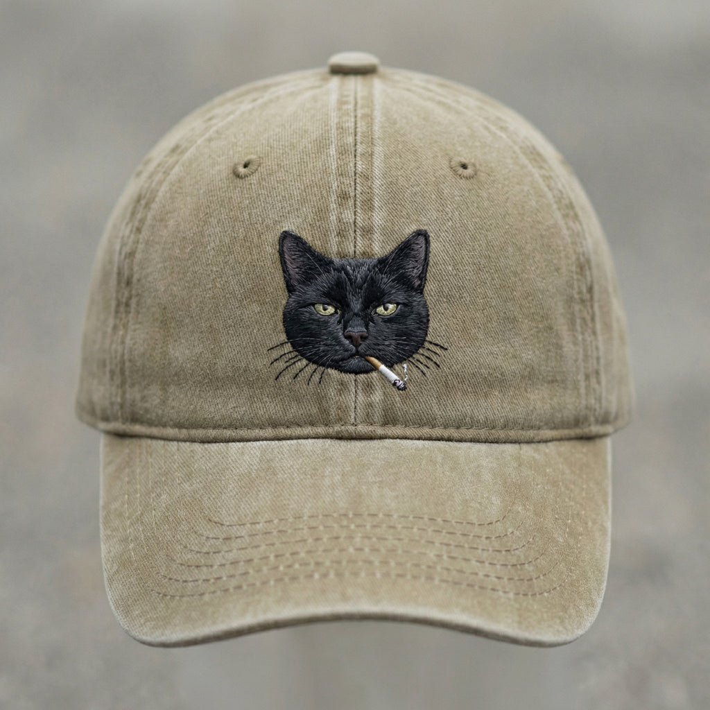 black cat smoking t shirt y2k graphic tee