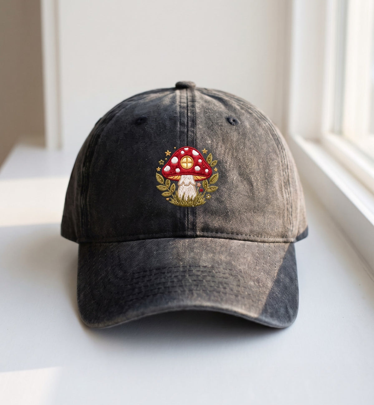 Mushroom Embroidered Cap - view 2