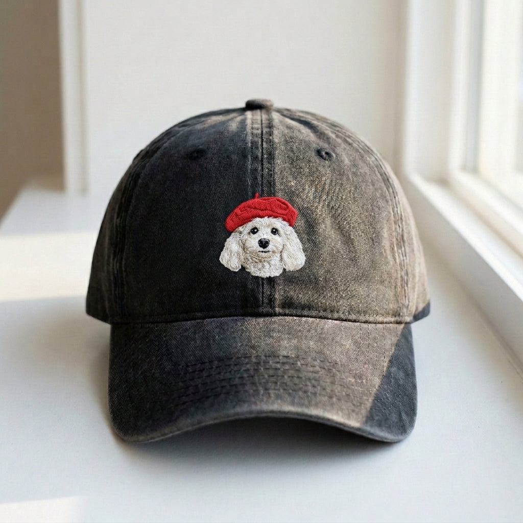 Dog Head Embroidered Cap – Trendy Streetwear Style - photo 4