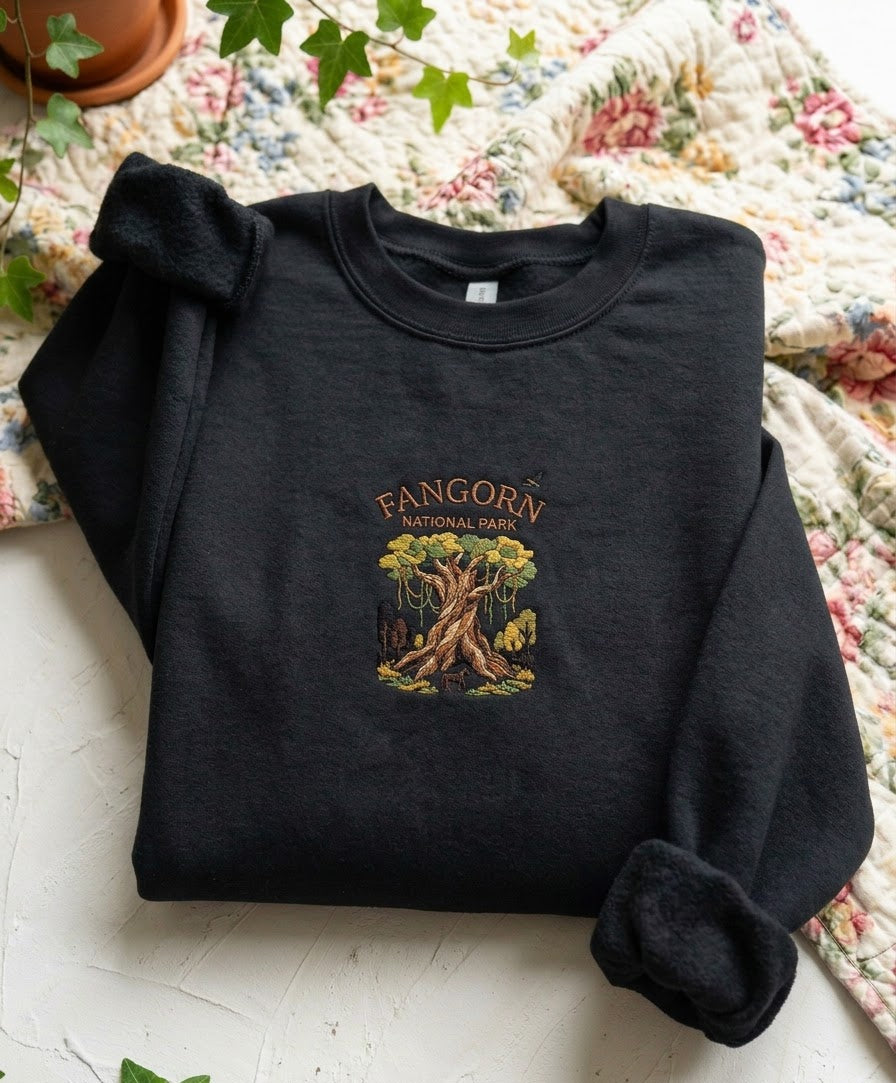 Fangorn National Park Embroidered Sweatshirt – Perfect for Fantasy Fans - photo 2