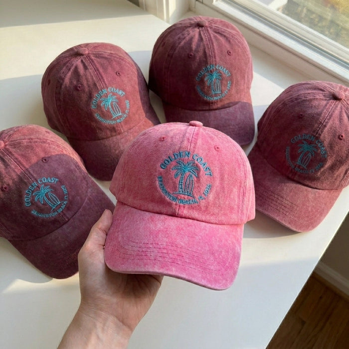 Bachelorette Party Embroidered Caps – Palm Tree Logo Hats