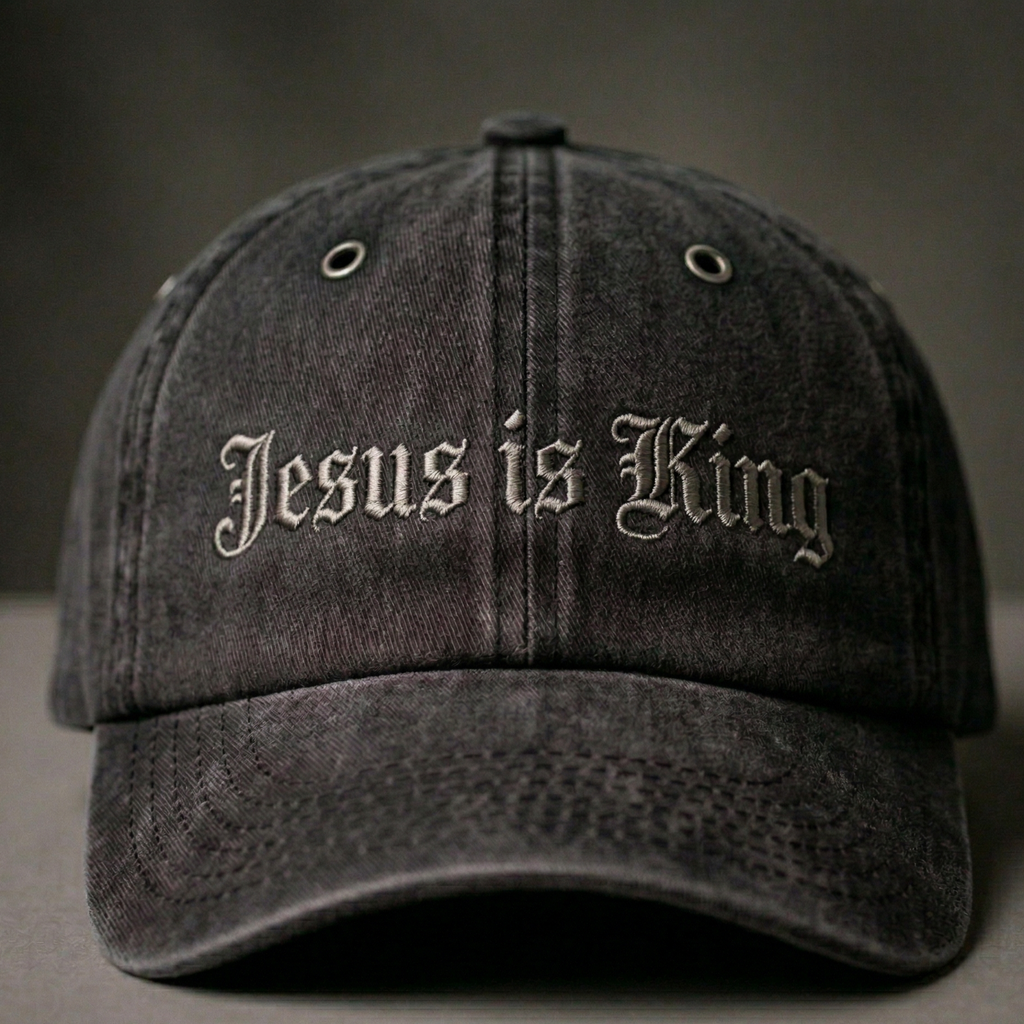 christian faith baseball cap minimal embroidered hat