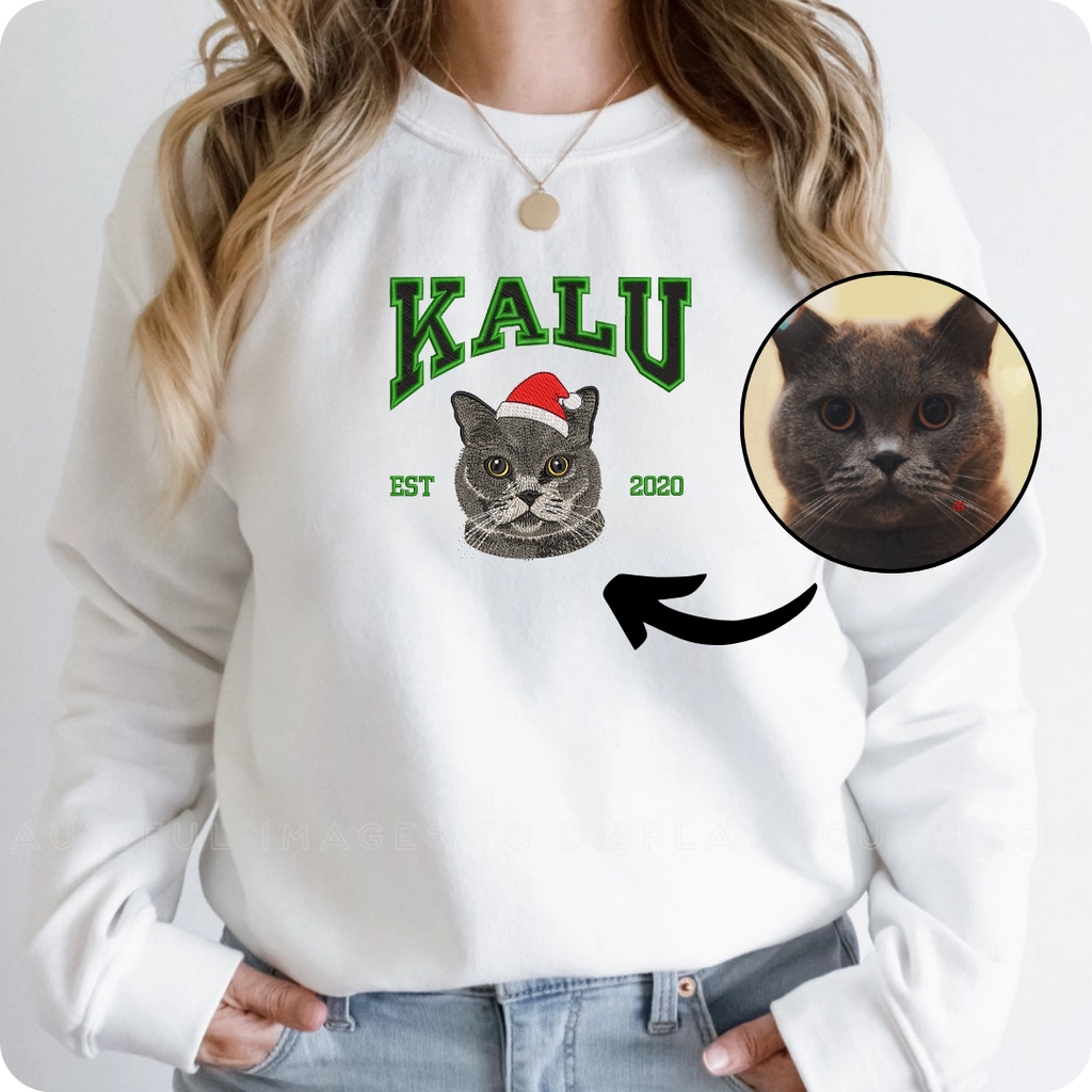 cat name sweatshirt custom gift idea