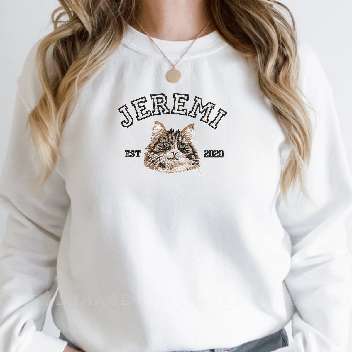 custom pet portrait sweatshirt for animal lovers