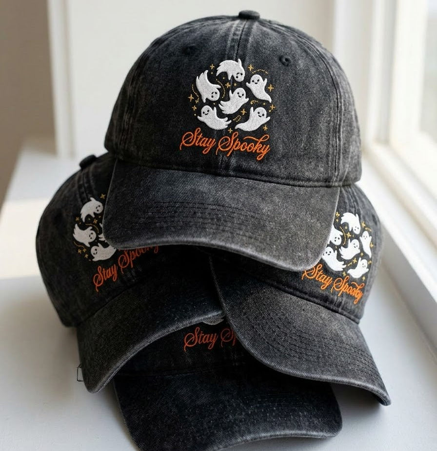 Stay Spooky Ghosts Embroidered Cap - view 5
