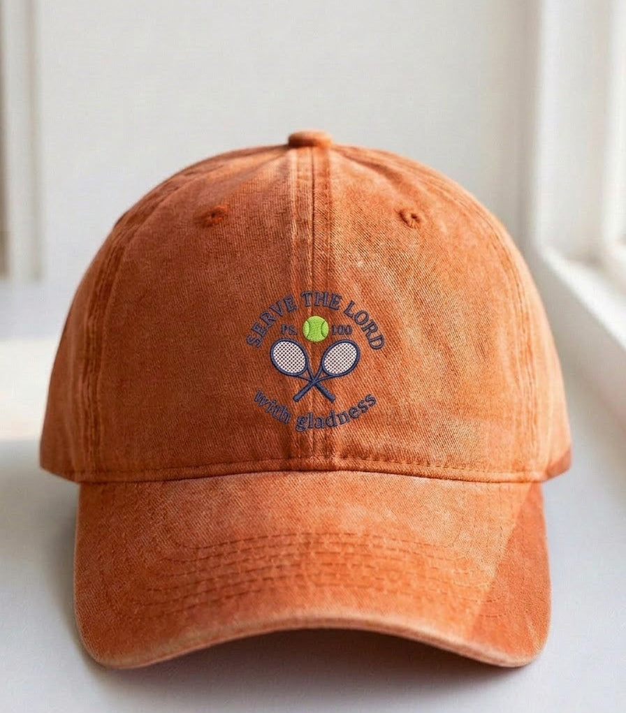 Serve the Lord Embroidered Cap – Perfect for Tennis Lovers - photo 2