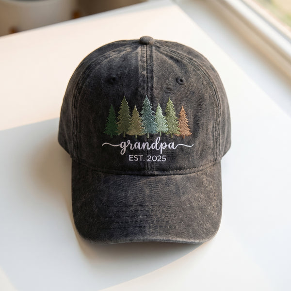 First Time Grandparents Embroidered Cap Gift