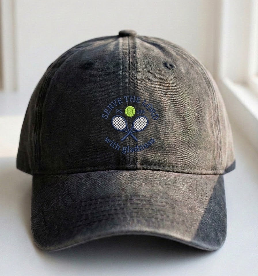 Serve the Lord Embroidered Cap – Perfect for Tennis Lovers - photo 5