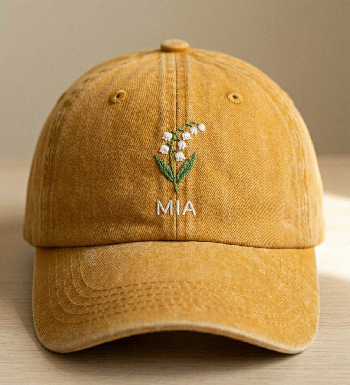 Personalized Birth Flower Embroidered Cap – A Thoughtful Gift for Moms - photo 1